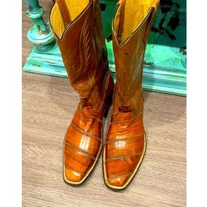 Rios Of Mercedes Exotic Eel Skin Cowboy Boots! 80% off! MUST GO!
